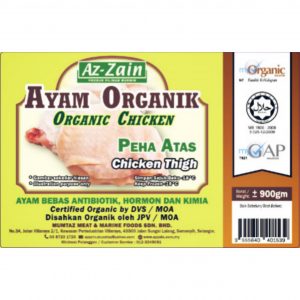 ayam organik azzain bahagian peha atas ayam