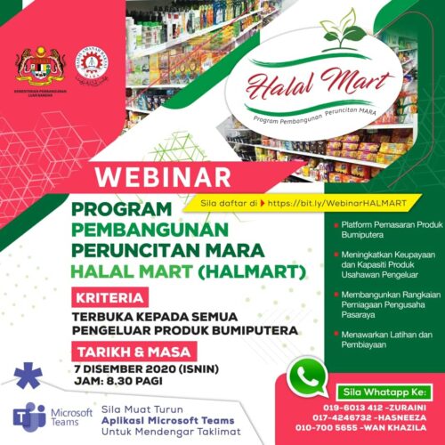 Program Pembangunan Peruncitan MARA Halal Mart (HALMART) 8
