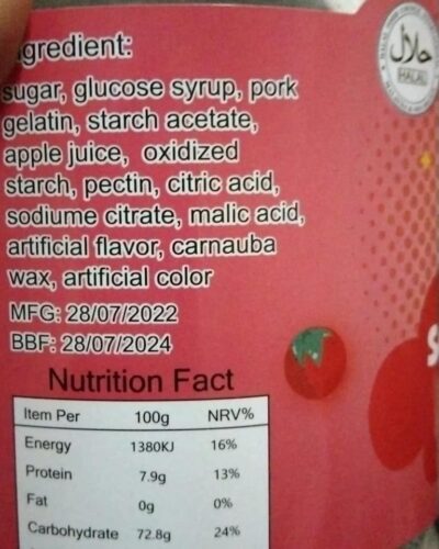 Isu Tular Status Halal Produk Soft Candy With Jam 7